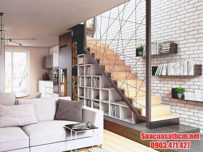 Cầu thang sắt gác lửng