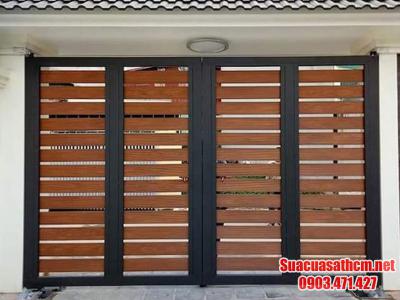 Cách làm cửa sắt giả gỗ