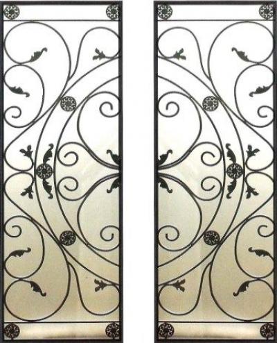 Hoa sắt bảo vệ mẫu hoa văn uốn lượn 7